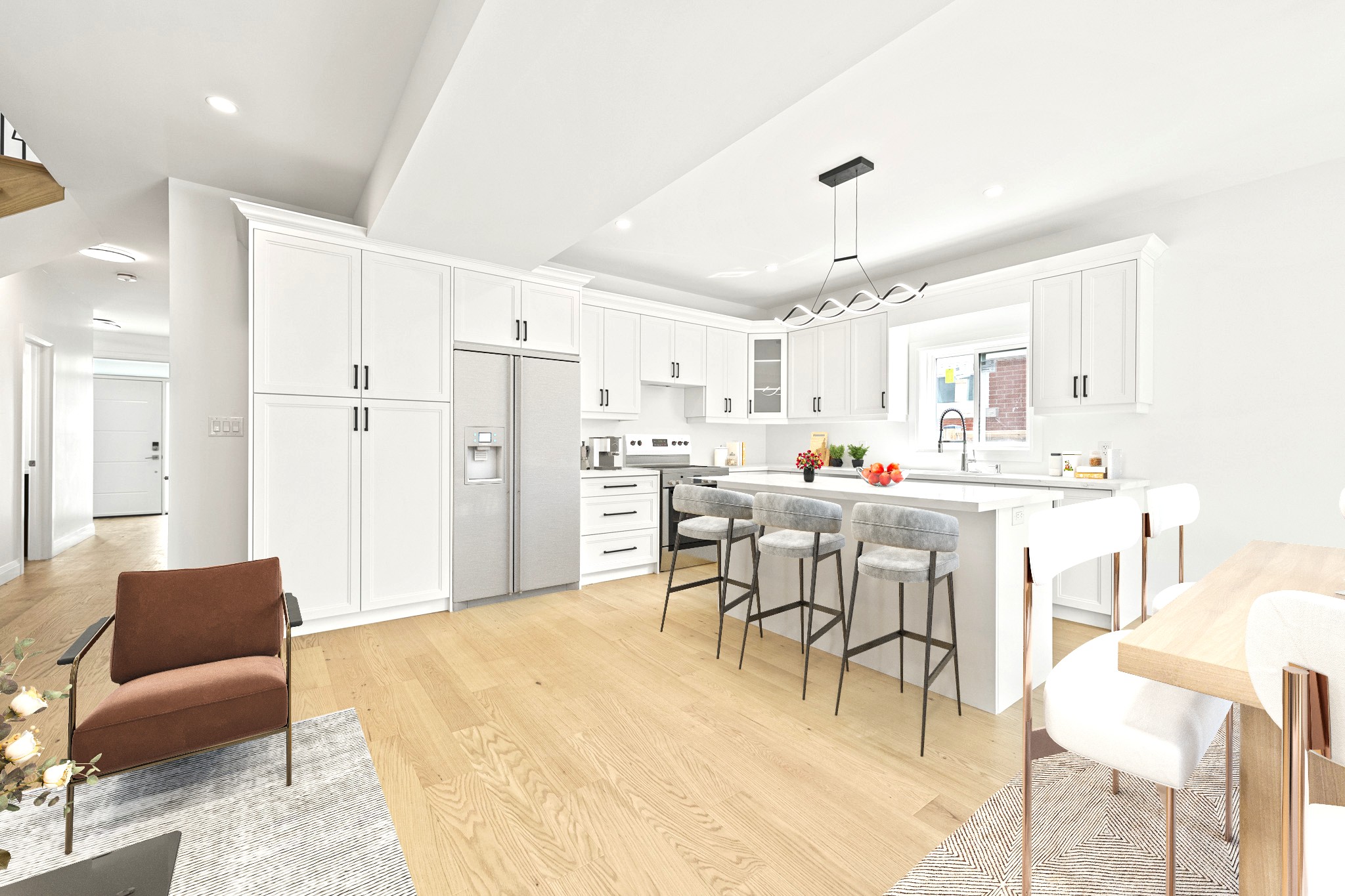 Luxury kitchen in custom-built home, Niagara Region